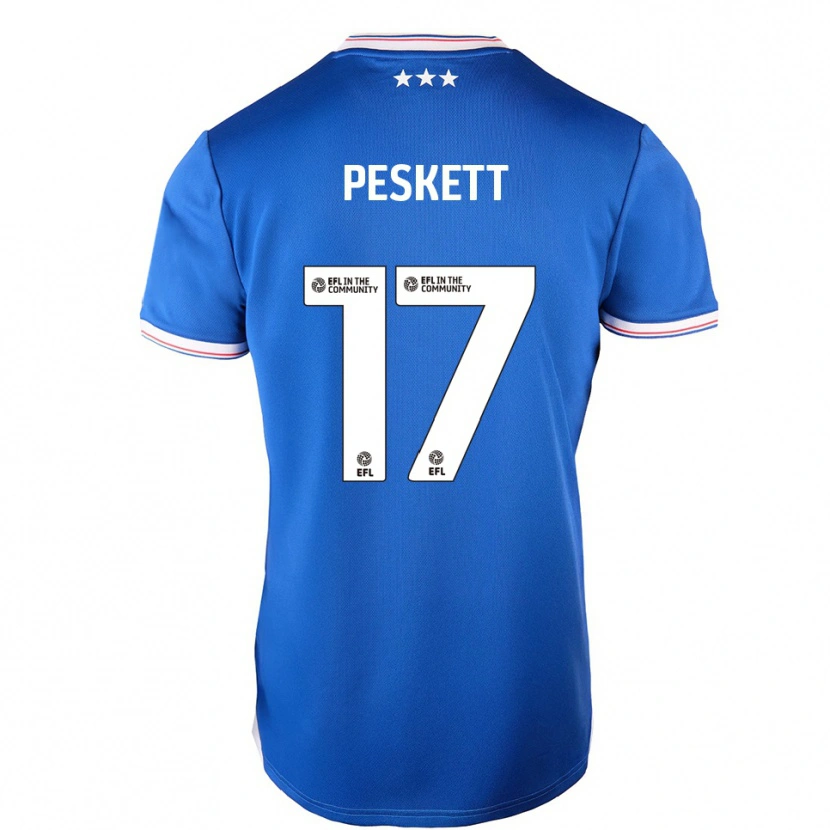 Danxen Damen Sophie Peskett #17 Blau Weiß Heimtrikot Trikot 2025/26 T-Shirt Schweiz