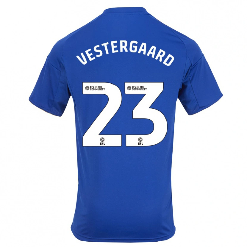 Danxen Damen Jannik Vestergaard #23 Blau Gold Heimtrikot Trikot 2025/26 T-Shirt Schweiz