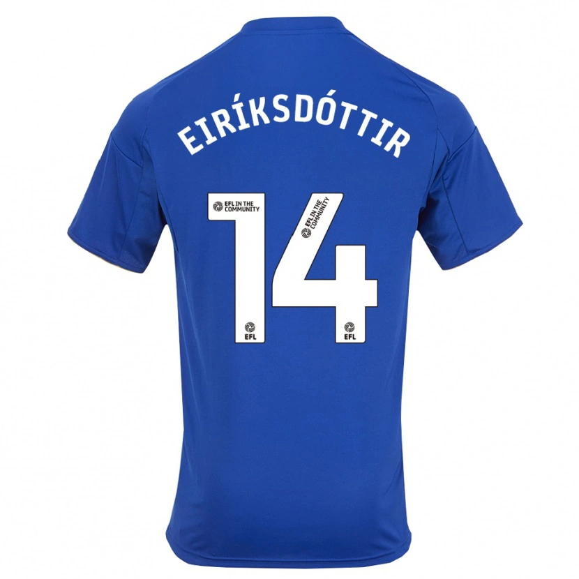 Danxen Damen Hlín Eiríksdóttir #14 Blau Gold Heimtrikot Trikot 2025/26 T-Shirt Schweiz