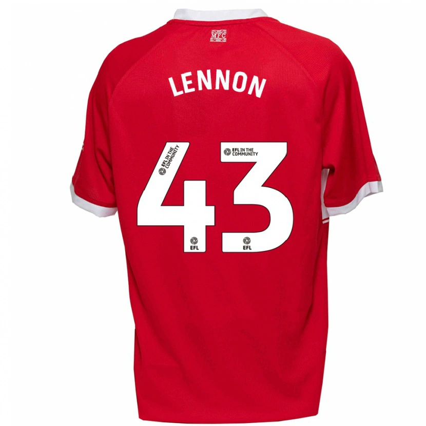 Danxen Damen Charlie Lennon #43 Rot Weiß Heimtrikot Trikot 2025/26 T-Shirt Schweiz