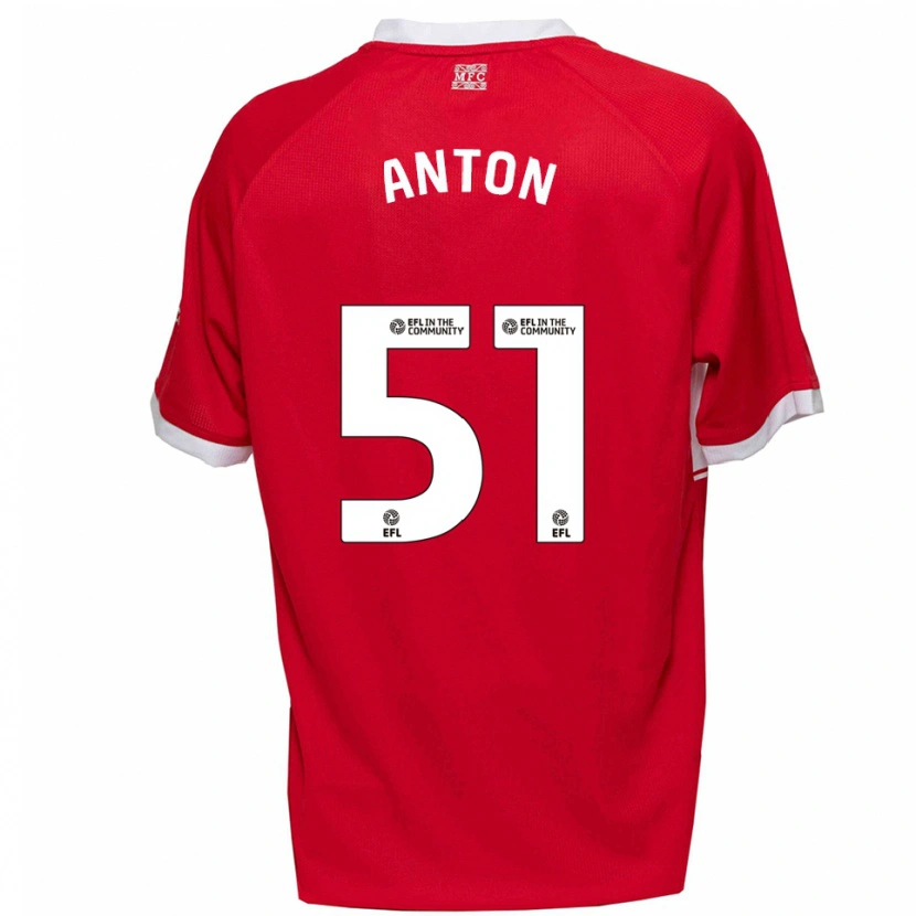 Danxen Damen Anton Palmer #51 Rot Weiß Heimtrikot Trikot 2025/26 T-Shirt Schweiz