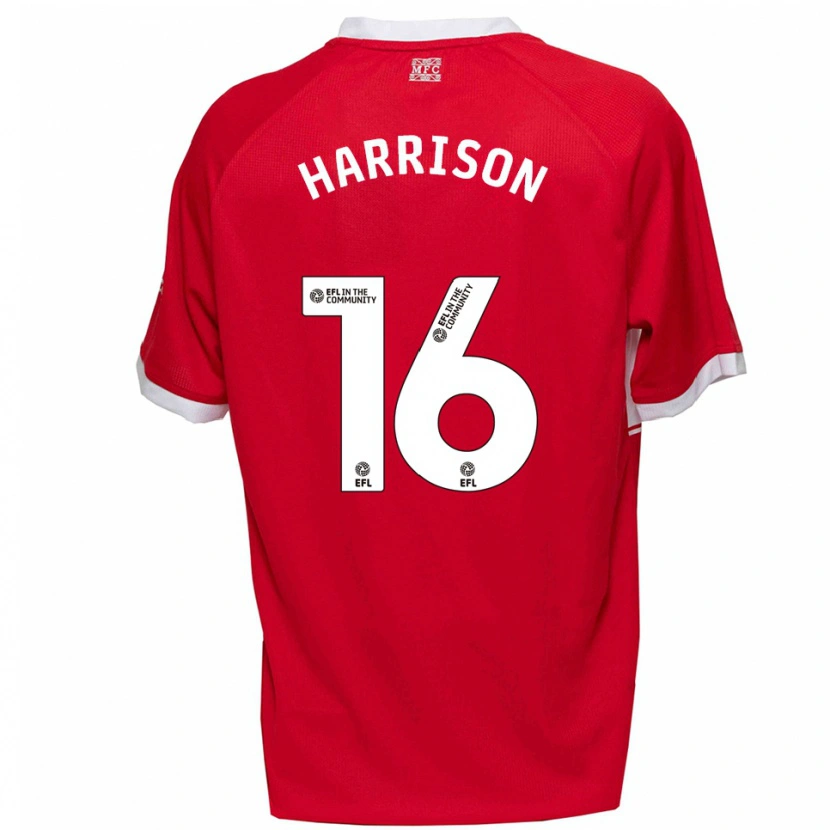 Danxen Damen Lucas Harrison #16 Rot Weiß Heimtrikot Trikot 2025/26 T-Shirt Schweiz