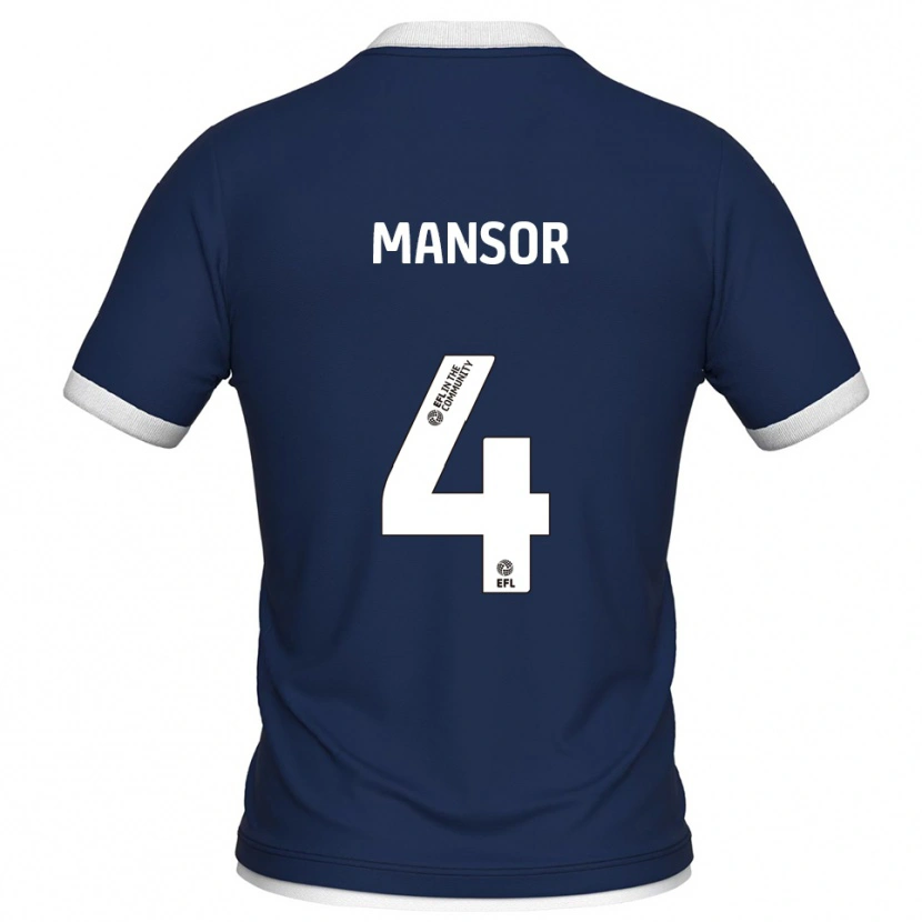 Danxen Damen Elias Mansor #4 Marine Weiß Heimtrikot Trikot 2025/26 T-Shirt Schweiz