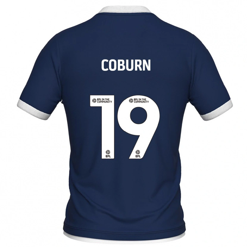 Danxen Damen Josh Coburn #19 Marine Weiß Heimtrikot Trikot 2025/26 T-Shirt Schweiz
