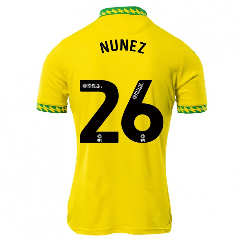 Danxen Damen Marcelino Núñez #26 Weiß Grün Heimtrikot Trikot 2025/26 T-Shirt Schweiz