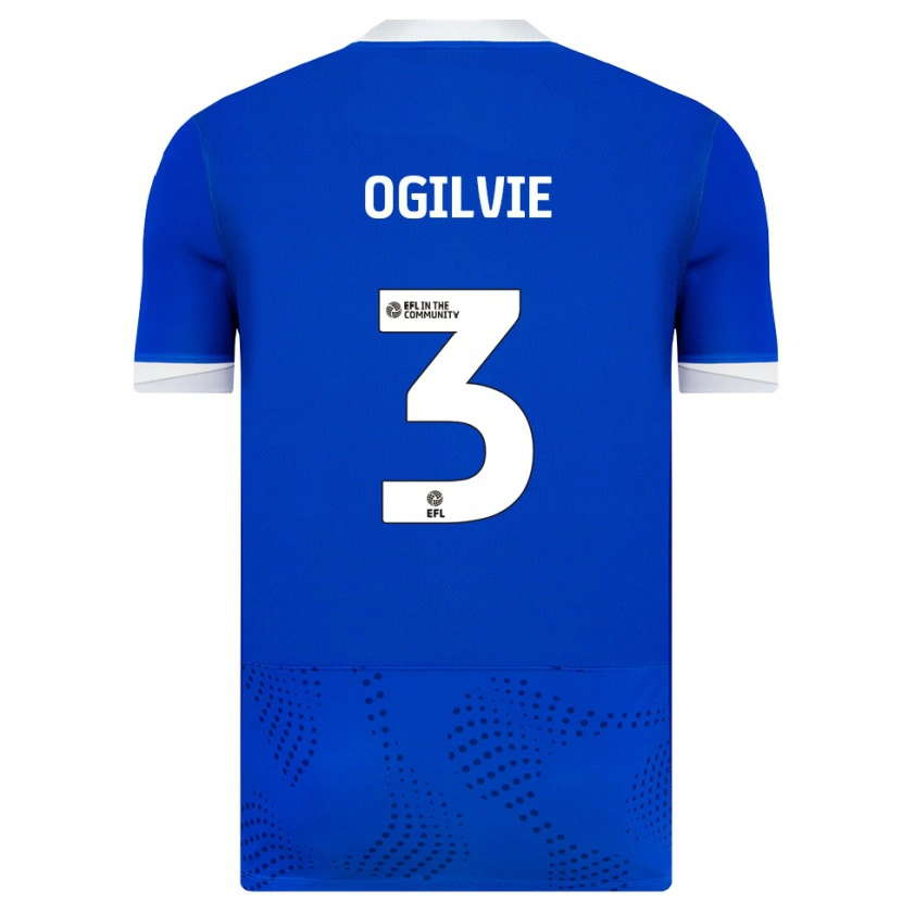 Danxen Damen Connor Ogilvie #3 Blau Weiß Heimtrikot Trikot 2025/26 T-Shirt Schweiz