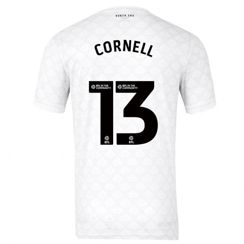 Danxen Damen David Cornell #13 Weiß Rot Heimtrikot Trikot 2025/26 T-Shirt Schweiz