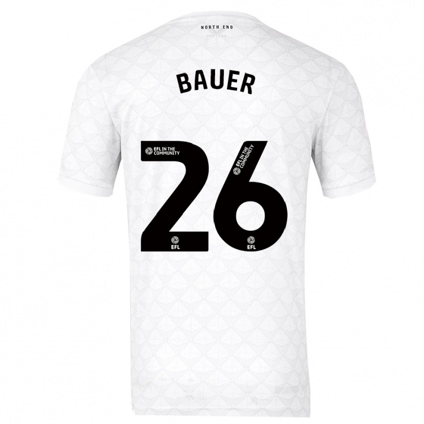 Danxen Damen Patrick Bauer #26 Weiß Rot Heimtrikot Trikot 2025/26 T-Shirt Schweiz