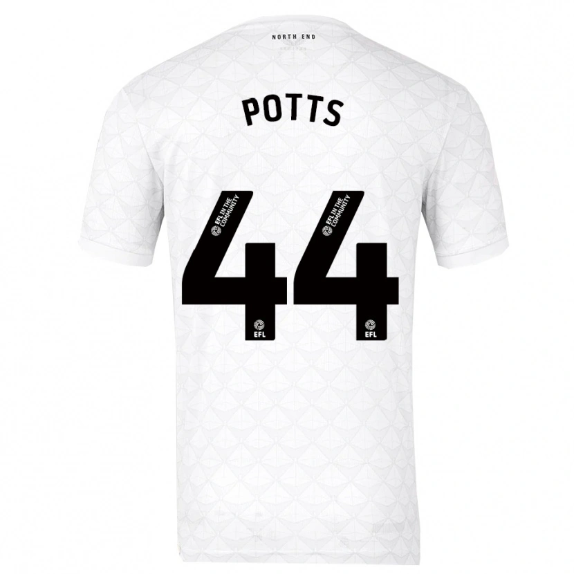 Danxen Damen Brad Potts #44 Weiß Rot Heimtrikot Trikot 2025/26 T-Shirt Schweiz