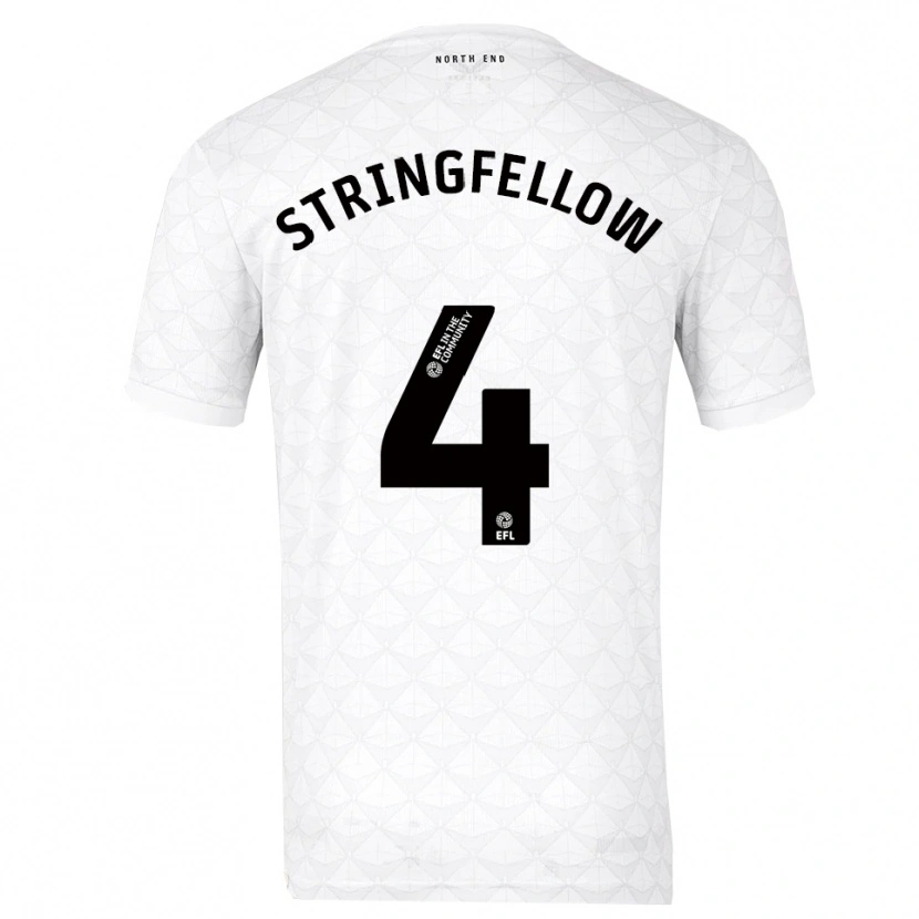 Danxen Damen Harry Stringfellow #4 Weiß Rot Heimtrikot Trikot 2025/26 T-Shirt Schweiz