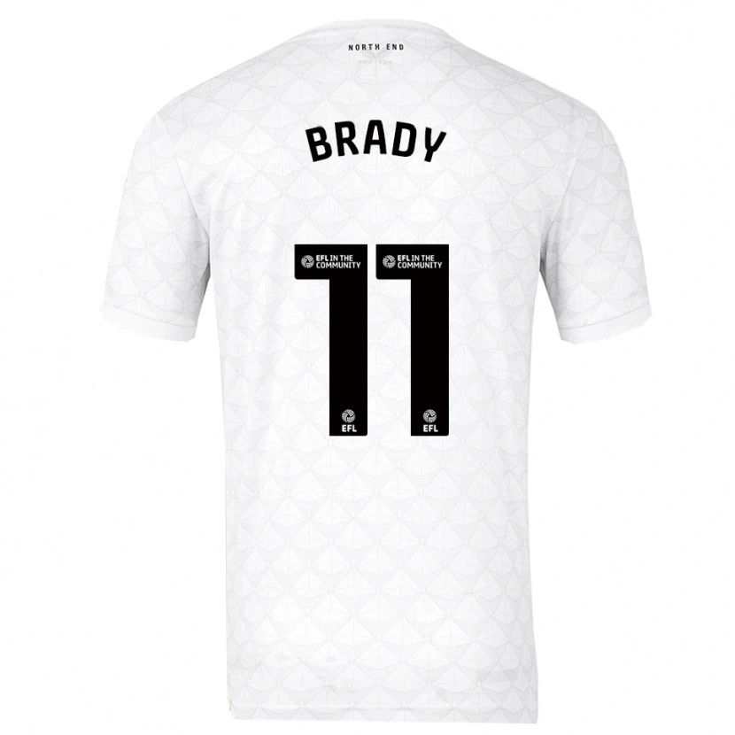 Danxen Damen Robbie Brady #11 Weiß Rot Heimtrikot Trikot 2025/26 T-Shirt Schweiz