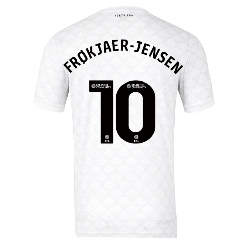 Danxen Damen Mads Frøkjaer-Jensen #10 Weiß Rot Heimtrikot Trikot 2025/26 T-Shirt Schweiz