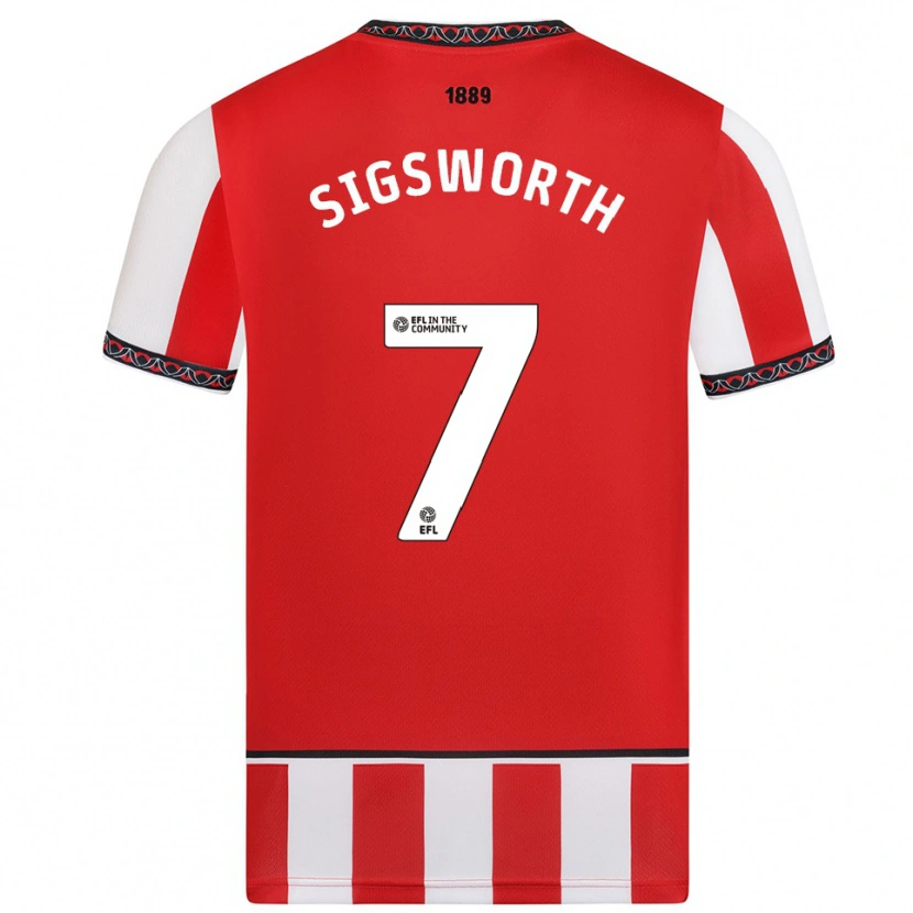 Danxen Damen Jess Sigsworth #7 Rot Weiß Heimtrikot Trikot 2025/26 T-Shirt Schweiz
