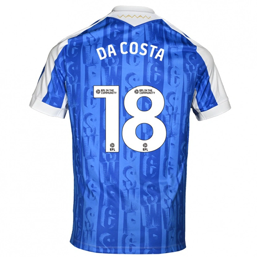 Danxen Damen Daniel Da Costa #18 Blau Weiß Heimtrikot Trikot 2025/26 T-Shirt Schweiz