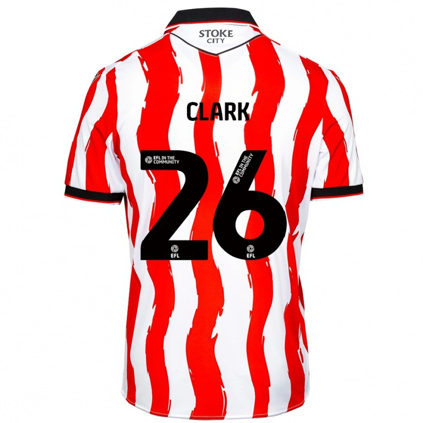 Danxen Damen Ciaran Clark #26 Weiß Rot Heimtrikot Trikot 2025/26 T-Shirt Schweiz