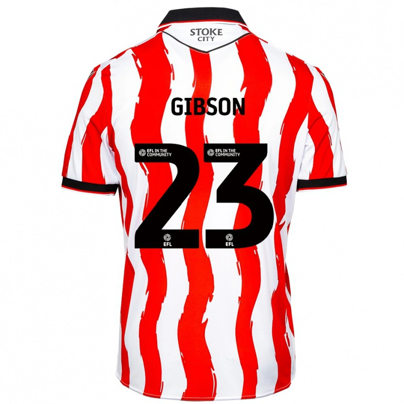 Danxen Damen Ben Gibson #23 Weiß Rot Heimtrikot Trikot 2025/26 T-Shirt Schweiz