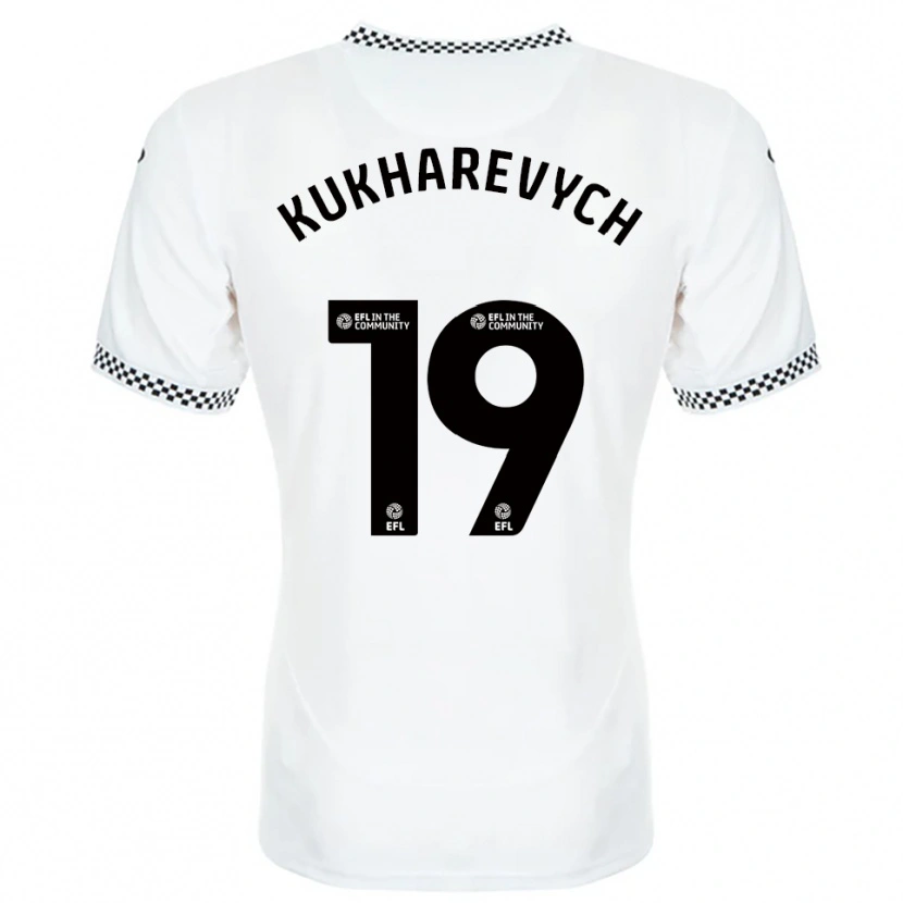 Danxen Damen Mykola Kukharevych #19 Weiß Orange Heimtrikot Trikot 2025/26 T-Shirt Schweiz