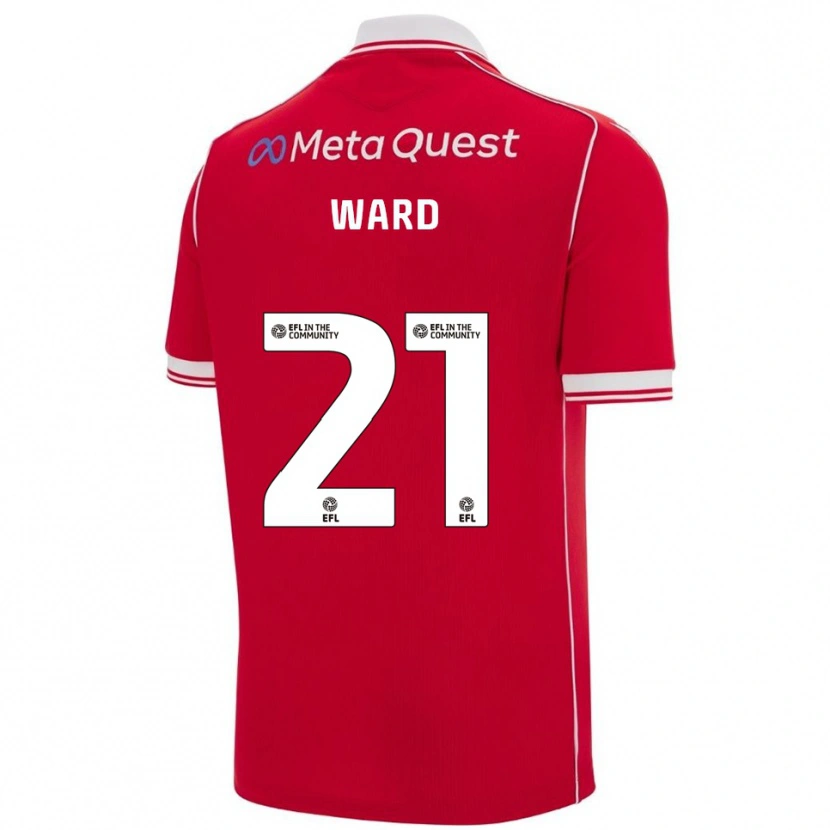 Danxen Damen Danny Ward #21 Rot Weiß Heimtrikot Trikot 2025/26 T-Shirt Schweiz