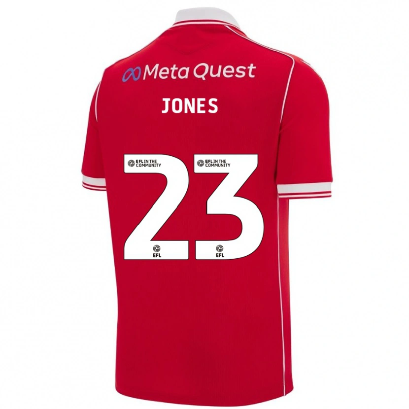 Danxen Damen Ruby Jones #23 Rot Weiß Heimtrikot Trikot 2025/26 T-Shirt Schweiz