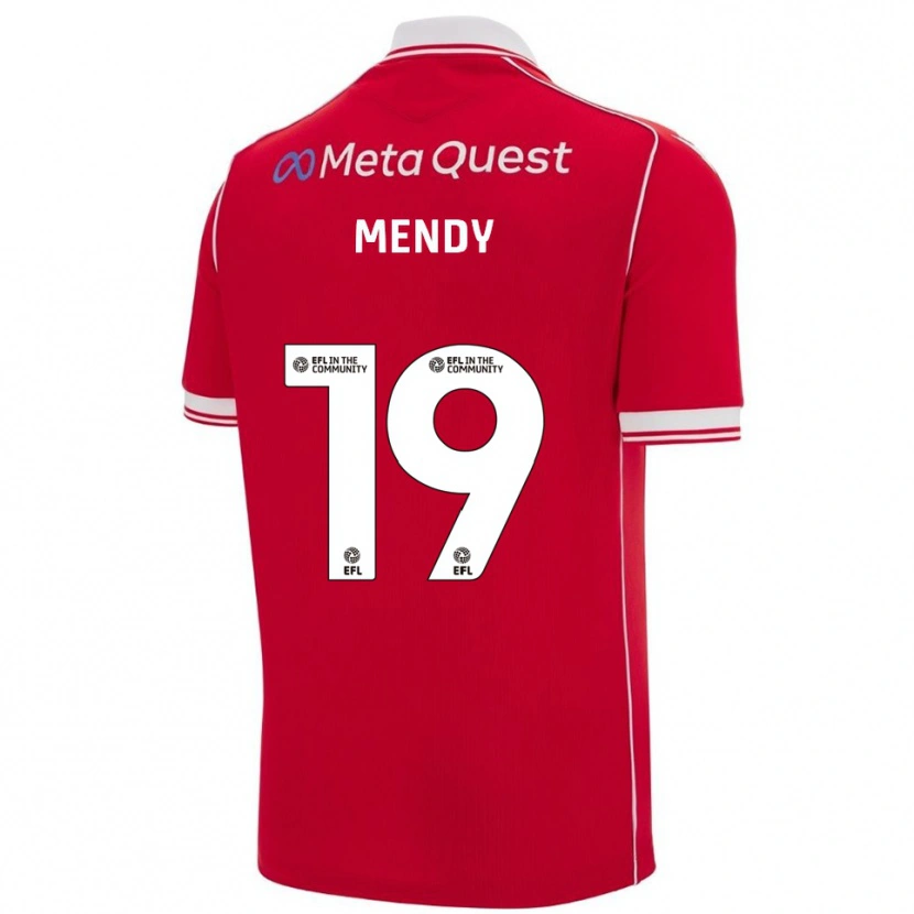 Danxen Damen Jacob Mendy #19 Rot Weiß Heimtrikot Trikot 2025/26 T-Shirt Schweiz