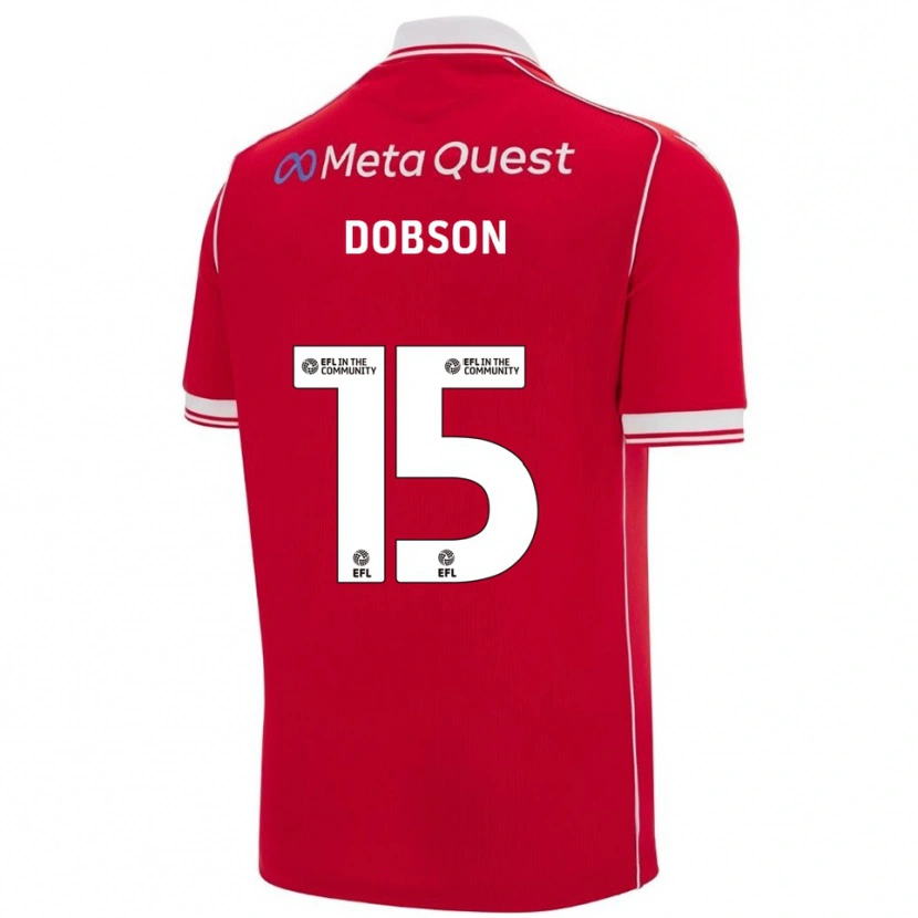 Danxen Damen George Dobson #15 Rot Weiß Heimtrikot Trikot 2025/26 T-Shirt Schweiz