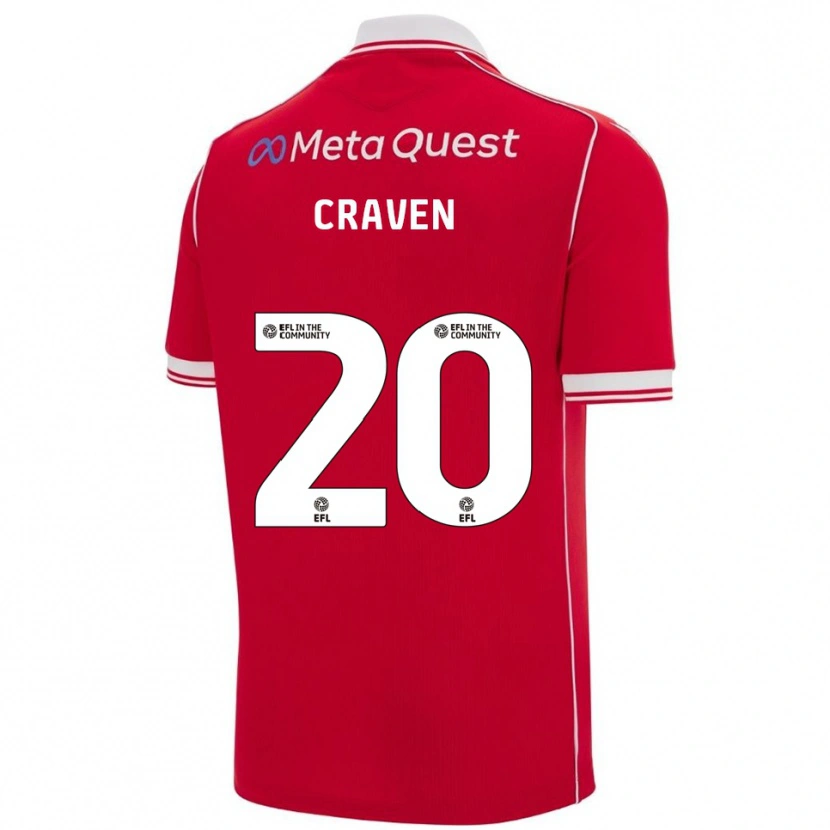 Danxen Damen Lizzie Craven #20 Rot Weiß Heimtrikot Trikot 2025/26 T-Shirt Schweiz