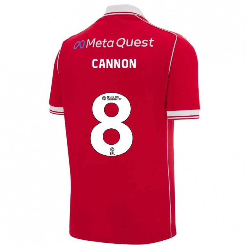 Danxen Damen Andy Cannon #8 Rot Weiß Heimtrikot Trikot 2025/26 T-Shirt Schweiz