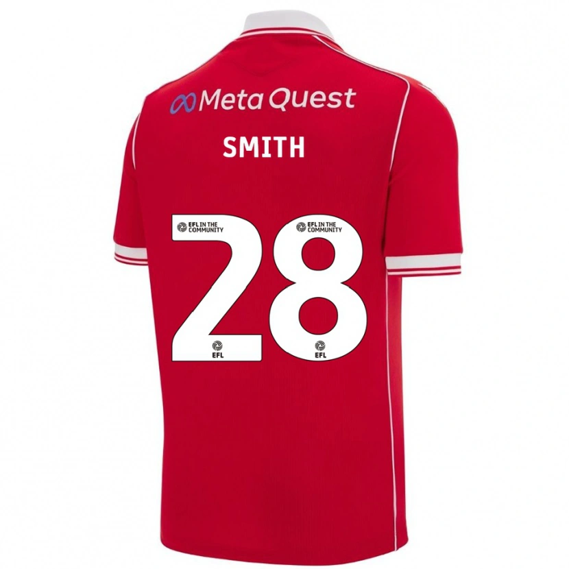 Danxen Damen Sam Smith #28 Rot Weiß Heimtrikot Trikot 2025/26 T-Shirt Schweiz