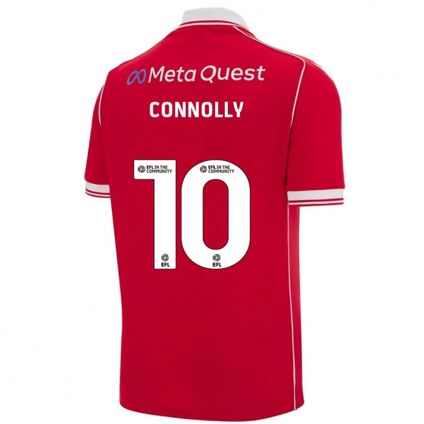 Danxen Damen Anthony Connolly #10 Rot Weiß Heimtrikot Trikot 2025/26 T-Shirt Schweiz