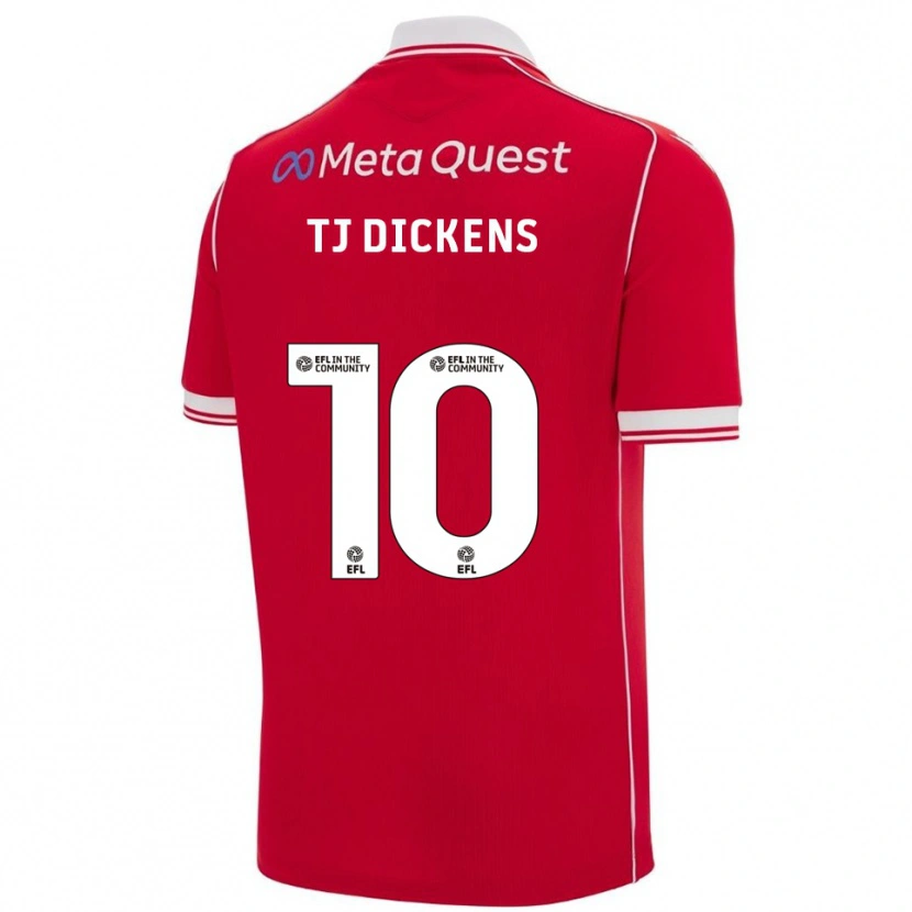 Danxen Damen Tonicha Tj Dickens #10 Rot Weiß Heimtrikot Trikot 2025/26 T-Shirt Schweiz
