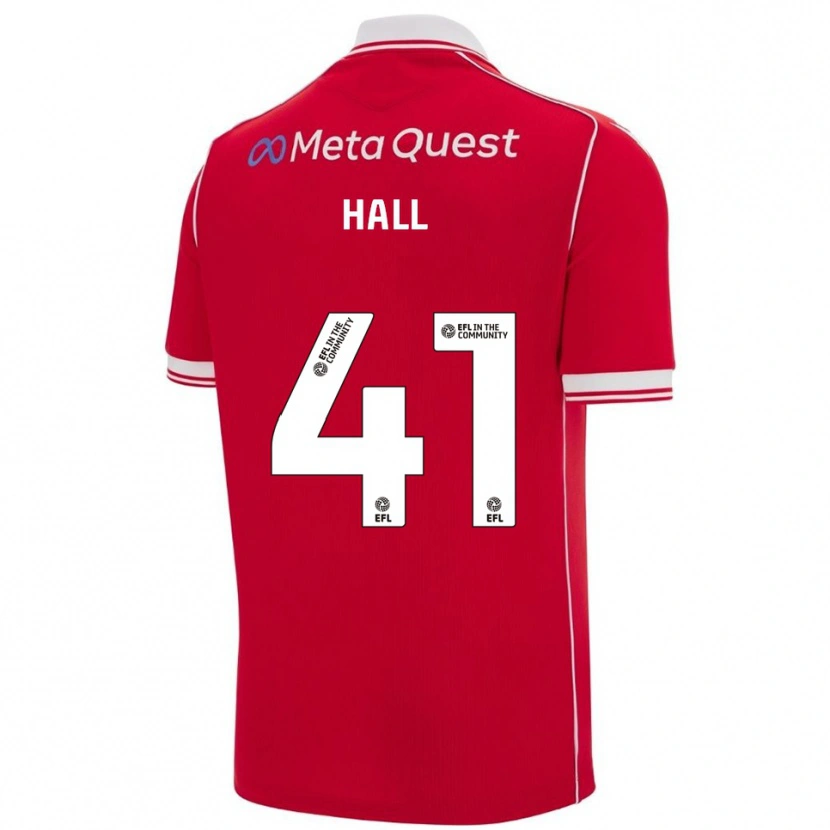 Danxen Damen Liam Hall #41 Rot Weiß Heimtrikot Trikot 2025/26 T-Shirt Schweiz