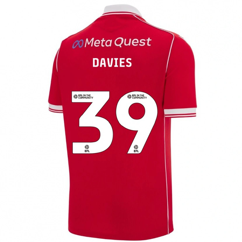 Danxen Damen Daniel Davies #39 Rot Weiß Heimtrikot Trikot 2025/26 T-Shirt Schweiz