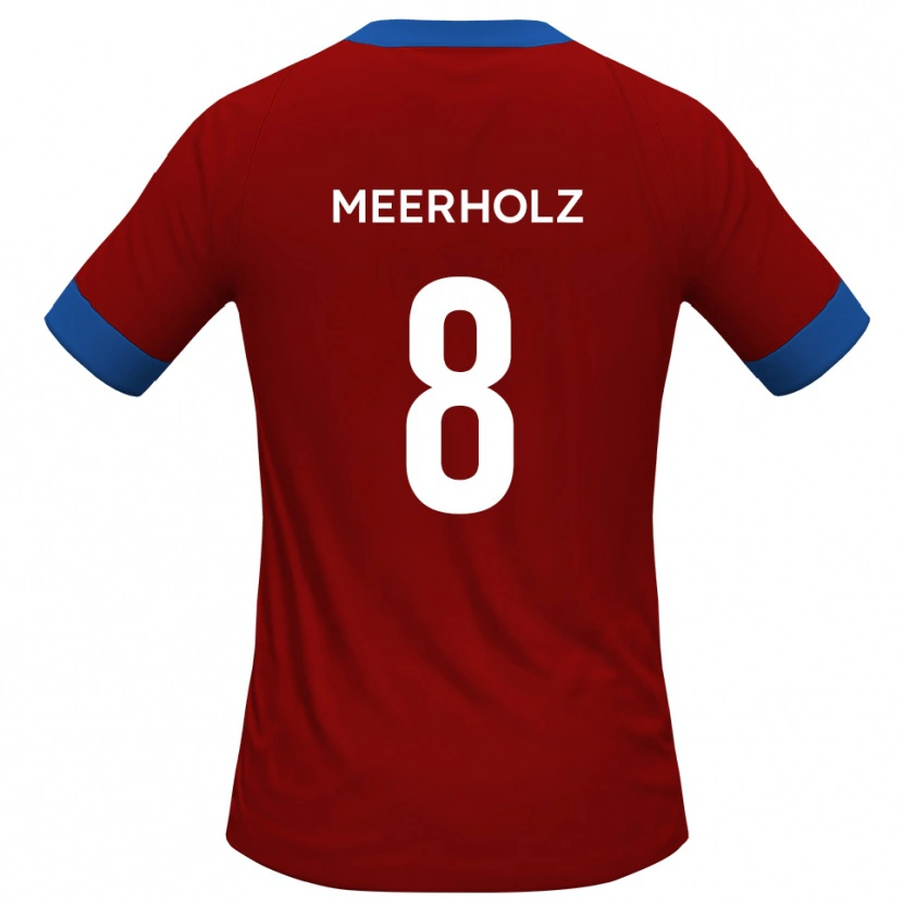 Danxen Damen Jed Meerholz #8 Rot Blau Heimtrikot Trikot 2025/26 T-Shirt Schweiz