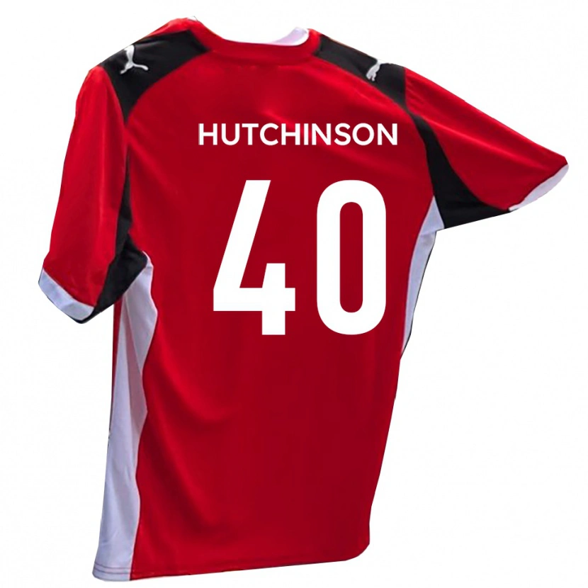 Danxen Damen Luke Hutchinson #40 Rot Weiß Heimtrikot Trikot 2025/26 T-Shirt Schweiz