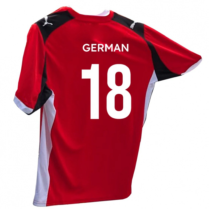 Danxen Damen Owen German #18 Rot Weiß Heimtrikot Trikot 2025/26 T-Shirt Schweiz