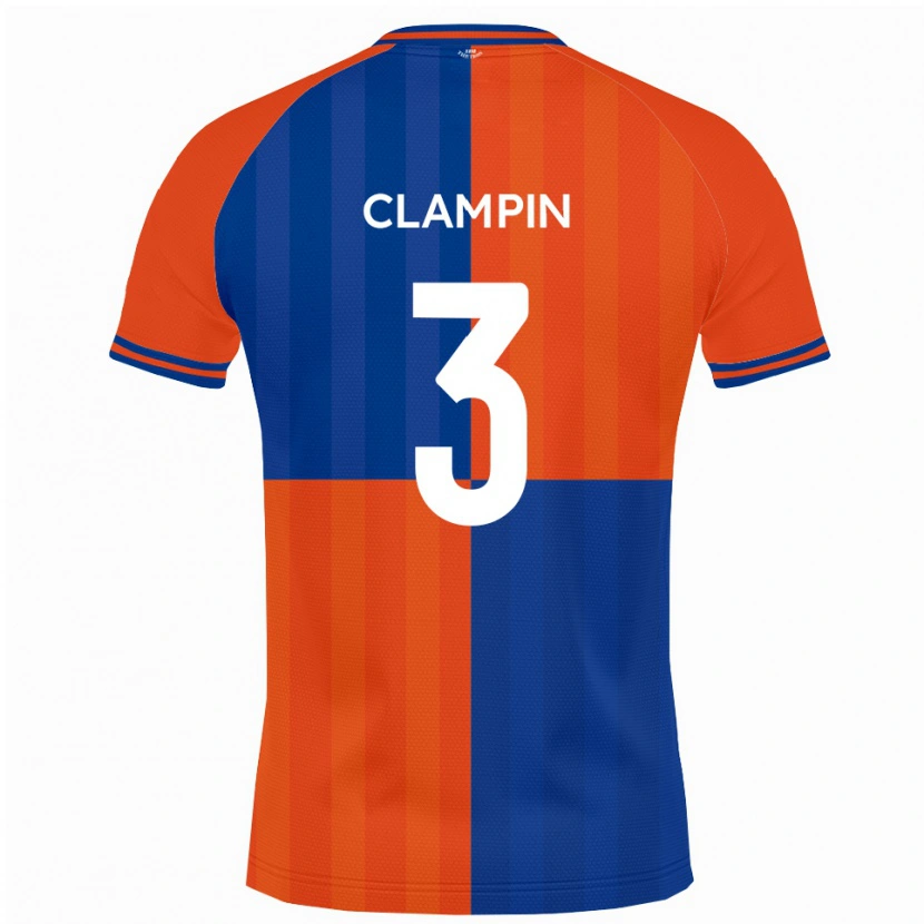 Danxen Damen Ryan Clampin #3 Orange Königsblau Heimtrikot Trikot 2025/26 T-Shirt Schweiz