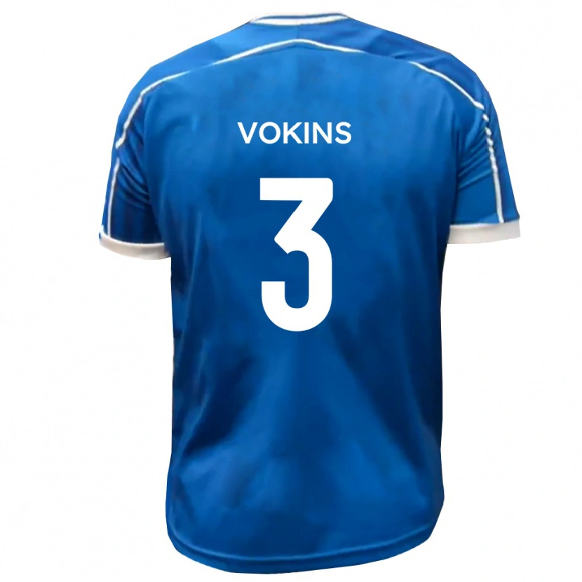 Danxen Damen Jake Vokins #3 Blau Weiß Heimtrikot Trikot 2025/26 T-Shirt Schweiz