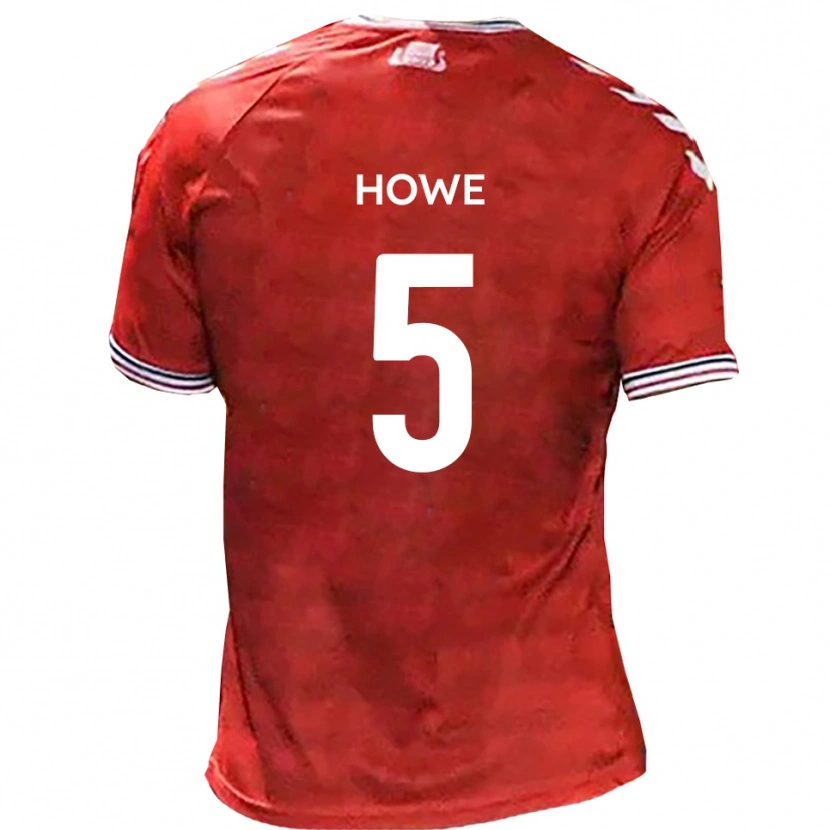 Danxen Damen Callum Howe #5 Rot Weiß Heimtrikot Trikot 2025/26 T-Shirt Schweiz