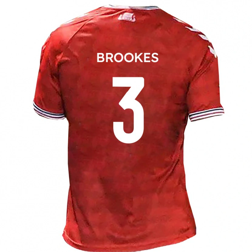Danxen Damen Ben Brookes #3 Rot Weiß Heimtrikot Trikot 2025/26 T-Shirt Schweiz