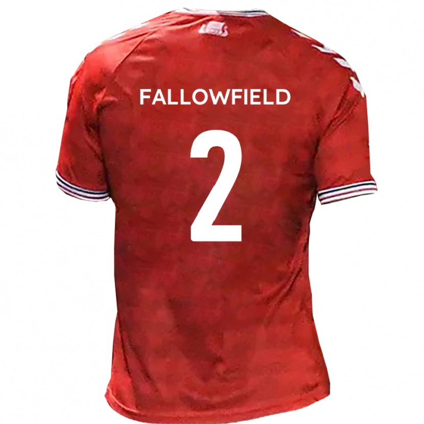 Danxen Damen Ryan Fallowfield #2 Rot Weiß Heimtrikot Trikot 2025/26 T-Shirt Schweiz