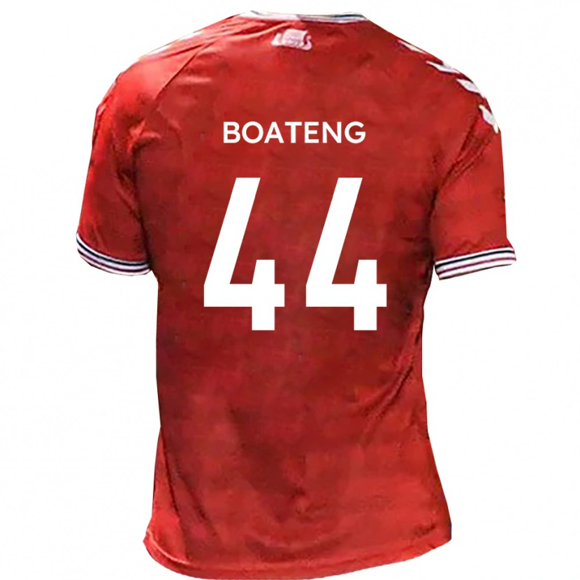 Danxen Damen Hiram Boateng #44 Rot Weiß Heimtrikot Trikot 2025/26 T-Shirt Schweiz