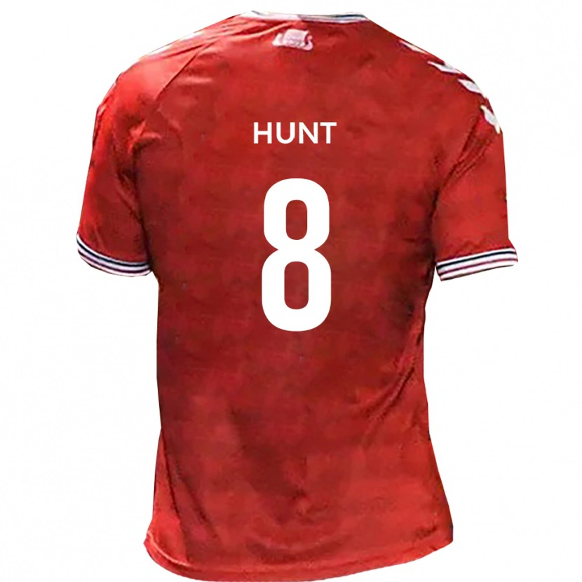 Danxen Damen Alex Hunt #8 Rot Weiß Heimtrikot Trikot 2025/26 T-Shirt Schweiz