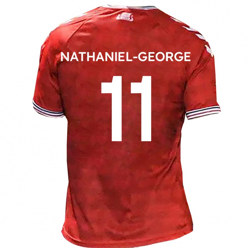 Danxen Damen Ashley Nathaniel-George #11 Rot Weiß Heimtrikot Trikot 2025/26 T-Shirt Schweiz
