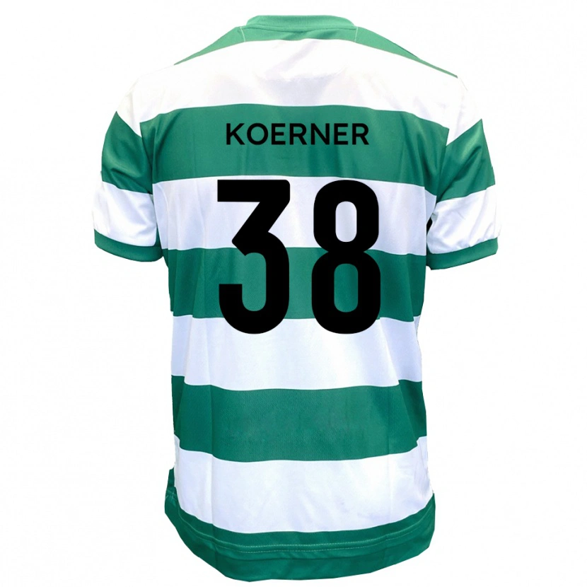 Danxen Damen Corey Koerner #38 Grün Weiß Heimtrikot Trikot 2025/26 T-Shirt Schweiz
