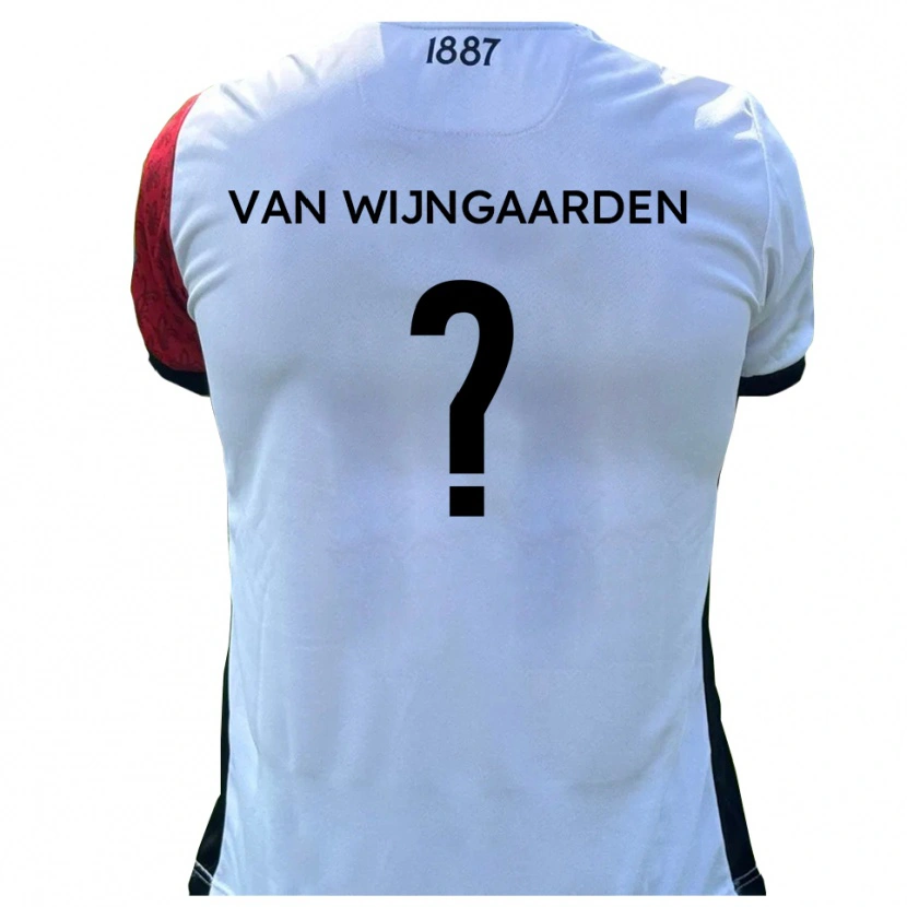 Danxen Damen Stefan Van Wijngaarden #0 Rot Weiß Heimtrikot Trikot 2025/26 T-Shirt Schweiz