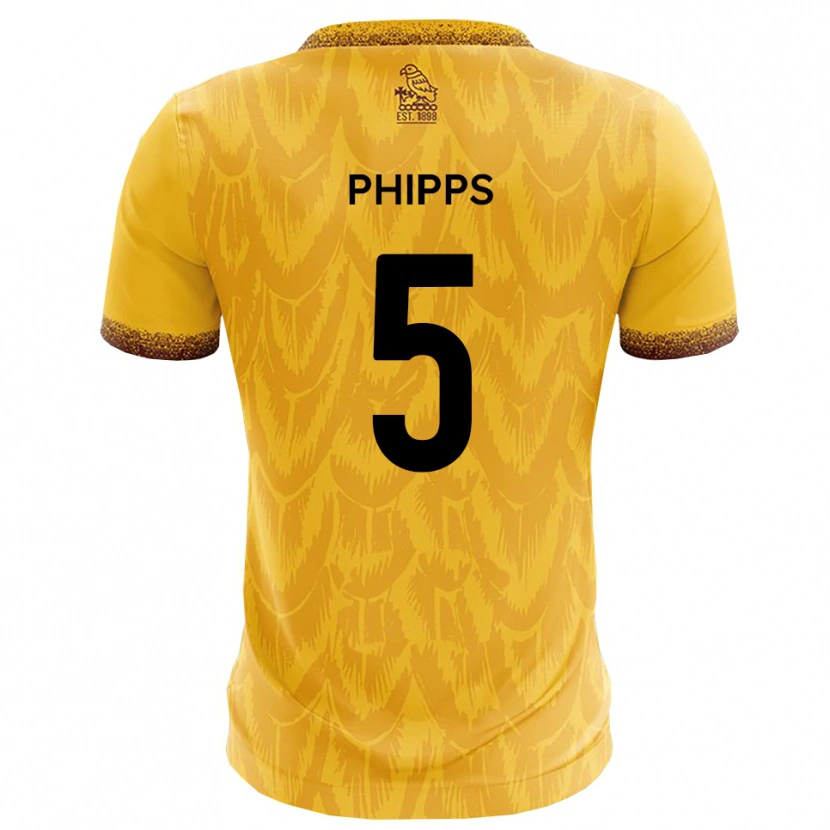 Danxen Damen Harry Phipps #5 Gelb Braun Heimtrikot Trikot 2025/26 T-Shirt Schweiz