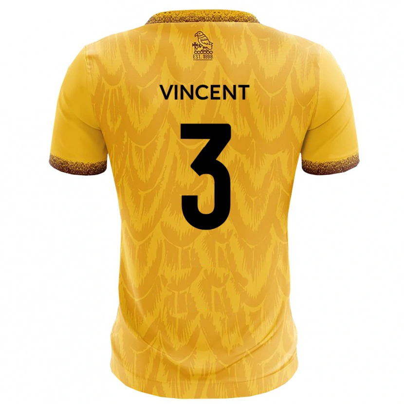 Danxen Damen Liam Vincent #3 Gelb Braun Heimtrikot Trikot 2025/26 T-Shirt Schweiz