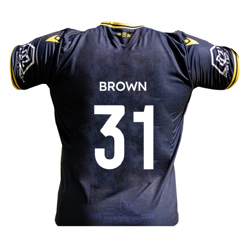 Danxen Damen Charlie Brown #31 Marine Gelb Heimtrikot Trikot 2025/26 T-Shirt Schweiz