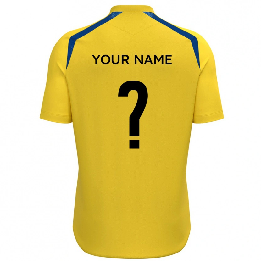 Danxen Damen Ihren Namen #0 Gelb Blau Heimtrikot Trikot 2025/26 T-Shirt Schweiz