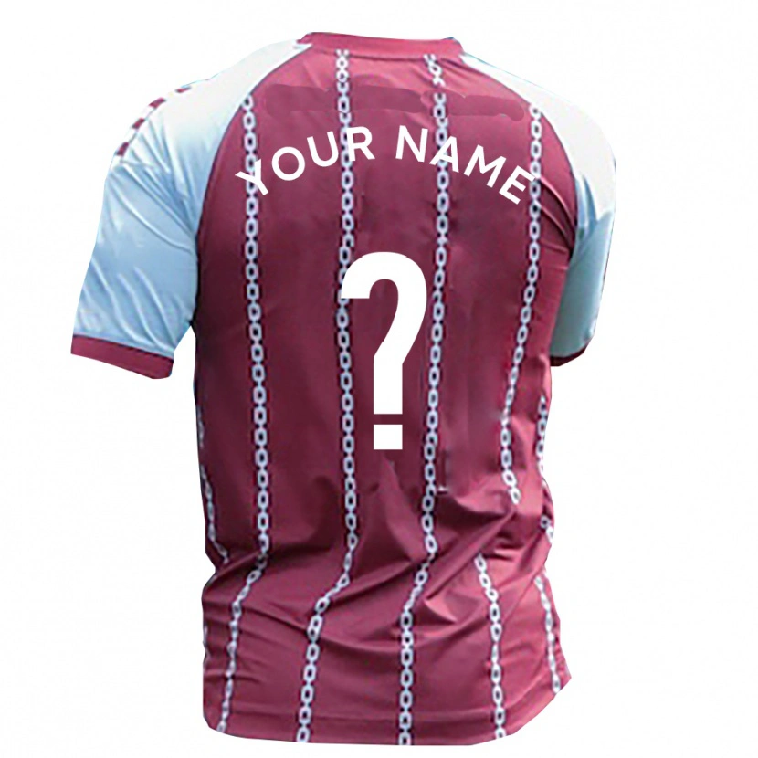 Danxen Damen Ihren Namen #0 Himmelblau Rostrot Heimtrikot Trikot 2025/26 T-Shirt Schweiz